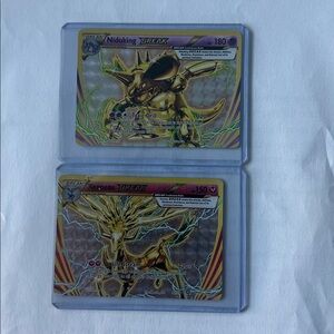 Lot Of 2 Pokemon Break Cards - Nidoking and Xerneas Gold Edition